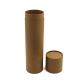 Rolled Edge Kraft Cardboard Tube Packaging , Round Cylinder Gift Box For Mailing