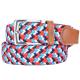 Stretch Unisex Fabric Elastic Belt 105cm Mens Braided Belts For Jeans