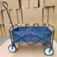 8 Inch Wheels Garden Collapsible Wagon Cart Outdoor Foldable Trolley For Camping