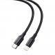 Black Color USB Fast Charging Cable With Nylon Braided Cover 10Gbps Transfer Speed