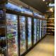 220V Meat Glass Door Freezer With Auto Defrost R209 Refrigerant