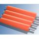 Hot Stamping Foil Silicone Rubber Roller Food Grade Silicone , Aluminum Hub Material