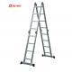 Multi Position Aluminum Extension Ladder Anti Rust EN131 - 4 Certificated