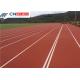 Anti Slip PU Running Track , 0.4Mpa Synthetic Running Track