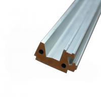 OEM 6063 Aluminum Sliding Door Track Extrusion Profile Clear Anodized