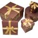 Chocolate Custom Gift Packaging Box Cardboard Insert Gift With Ribbon