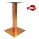 Restaurant Table Base Stainless Steel Dining Table leg 28.25''/41'' in Copper Finish