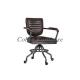Soft High Back Leather Executive Chair / Desk Chair , Leather Swivel Desk Chair