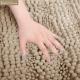 Eco Friendly Plush Microfiber SEBS Backing Chenille Bath Rug Mat