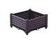 Rattan Design Plastic Raised Planter Boxes Decorative Outdoor  40*40*26CM