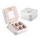 ISO9001 OEM Welcome Personalised Travel Jewellery Box With Mirror For Women