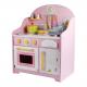 Utensils 30cm Pink Wooden Play Kitchen Tabletop Playhouse Toys