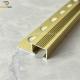 Matt Gold Bullnose Stair Nosing Tile Trim 9.9mm Aluminum Profile Trim