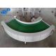 Steel Frame 90 Degree Curved Conveyor System Customized Loading Capacity