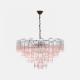 French Medieval Chandelier Light Luxury Duplex Loft Villa Living Room Exhibition Hall Handmade Glass Stair Lamp
