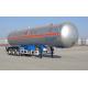 59.4CBM 3 Axle Semi Trailer / LNG Transport Trailers For Transport LPG