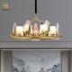 Living Room Bedroom LED Pendant Lamp Dining Room Copper Iceberg Cry Ceiling Light