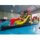 0.55mm Inflatable Obstacle Courses Danger Zone Theme Games Outdoor Jumping Castle Playground