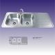 American Standard Stainless Steel Kitchen Sinks Undermount , Double Bowl 380X320