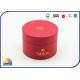 Red Color 120gsm Specilaty Paper Cylinder Tube Packaging Gold Stamping Logo