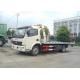4X2 Flatbed Tow Truck 160HP 5300mm Platform Length Multi - Functional