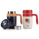 Winter Warm Stainless Steel Vacuum Tea Cup with Lid Tumbler with Handle For Office