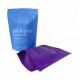 Matte blue resealable food packaging plastic zip lock bags  for storage stand up pouch zipper aluminum foil doypack