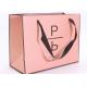 Accurate Printing Pink Paper Carrier Bags , Fancy Boutique Shopping Bags