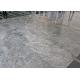 Silver Grey Marble Stone Tile Slab For Kitchen / Bathroom CE Approval