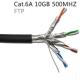 New 10GB 500MHz CAT6A U/FTP Solid Cables Cat 6A Copper wires AWG23 - LSOH/LSZH Ethernet Cable