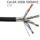 New 10GB 500MHz CAT6A U/FTP Solid Cables Cat 6A Copper wires AWG23 - LSOH/LSZH