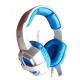 practical transformer face gaming headphone for ps4 game with DC jack and USB connector