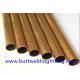 Seamless Copper Nickel Tube 0.8 - 1.5mm Wall Thickness CuNi 90/10