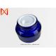 Highly Polished Glass Makeup Jars Corrosion Resistance Sturdy Material Wear Resisting