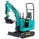 Multifunctions 1000kg Euro5 Mini Hydraulic Excavator With Roll Over Protection System