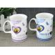 Durable White Porcelain Mugs 300-500ML Porcelain China Mugs With Decal Printing