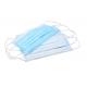 Surgical Disposable Non Woven Mask 3 Ply Breathable Blue Color Easy Degradation