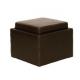 American style Square Bedroom leather/pu upholstery wheel storage ottoman