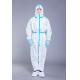 PP SF 65g White Disposable Microporous Coveralls With Hood