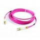 3.0mm DX MM 50/125 OM4 LC to LC Fiber Optic Patch Cord PINK LSZH outer Jacket