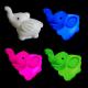 PVC material, Color change LED elephant shaped Flashing Keychain for Holidays gifts, Toys
