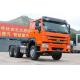 Red HOWO Prime Mover Truck 371HP / 336HP ZZ4257N3241 LHD For Transport