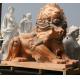 Nature Stone carving lions statue pink marble animal sculpture,stone carving supplier