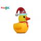 Oxford Cloth Outdoor Decoration 2m Inflatable Christmas Duck With Hat