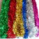 Christmas tinsel garland, decor wreath in different X'mas color