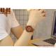 2018 fashion high quality quartz custom logo wood watch red sandalwood