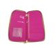 Rose Red Color Ladies Toiletry Travel Bags , Travel Document Organizer For Storage
