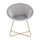 Wear Resisting Artificial Leather Dining Room Chairs Metal Leg Luxurious Style