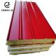 Red Sandwich Panel Roof Building Material Panel Color Coated Sandwich Roof Panels