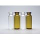 4ml Clear or Amber Empty Medicinal Tubular Glass Vial Bottle Container
